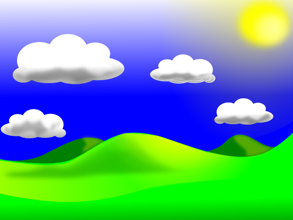 cartoon landscape clipart - photo #21