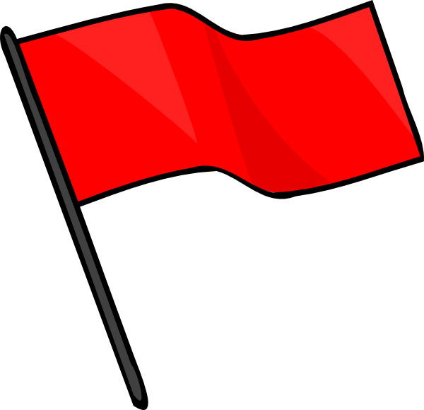 clipart red flag free - photo #1