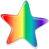 Rainbow Star Clip Art