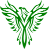Green Phoenix Clip Art