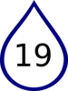 Number Rain Drop Clip Art