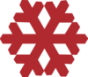 Red Snowflake Clip Art