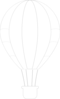 White Hot Air Balloon Clip Art