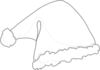 Santa Hat White Clip Art