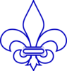 Royal Blue Fleur De Lis Clip Art