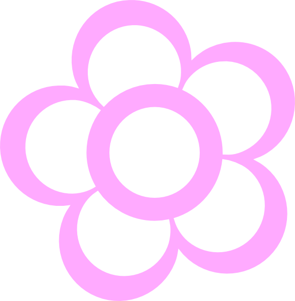 clip art flowers outline. Pink2 Flower Outline