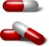 Red And White Pills Clip Art