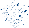 Blue Splitter Splatter Clip Art