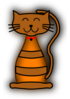 Striped Cat Clip Art