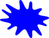 Blue Paint Splat Clip Art