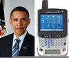 Obama Blackberry Phone Image