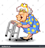 Cartoon Old Lady Clipart Image