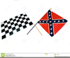 Crossed American Flags Clipart Image