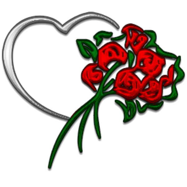 heart flowers clipart - photo #25