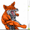 Fighting Dog Clipart Image
