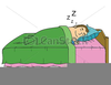 Clipart In Bed Sleeping Image