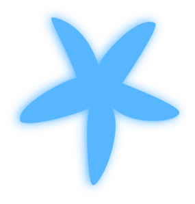 Blue Starfish Clip Art