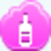 Free Pink Cloud Wine Bottle Image
