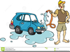 Car Wash Comic Clipart Image