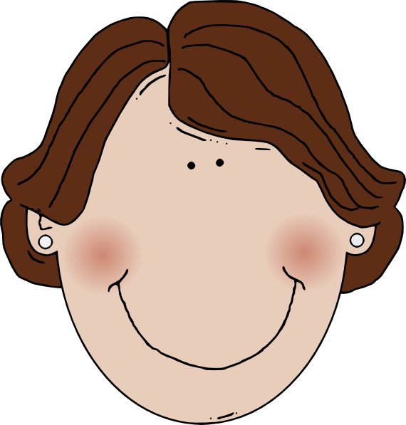 clipart girl with brown hair - photo #7