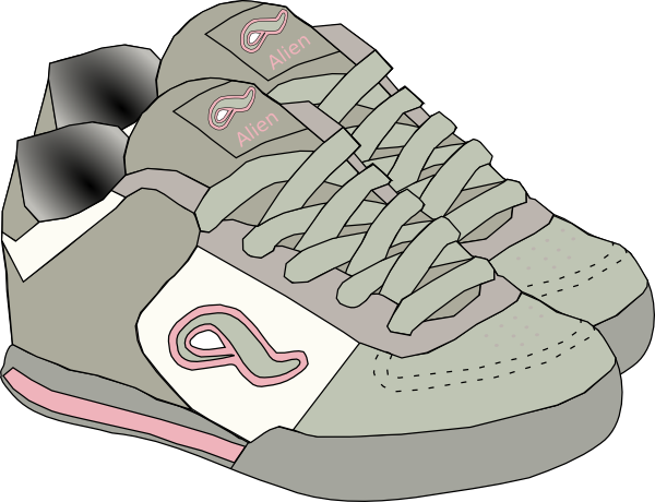 Clothing Shoes Sneakers Clip Art at Clker - vector clip art online ...