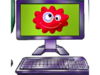 Purple Computer Crazy Clip Art