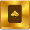 Free Gold Button Spades Card Image