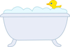 Bathtub With Bubbles Clipart Image