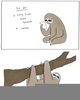 Animated Sloth Clipart Image