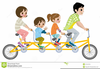 Free Tandem Bicycle Clipart Image