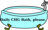 Bathtub Chg Reminder Clip Art