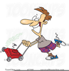 Mowing The Lawn Clipart Image