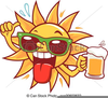 Beer Drinking Clipart Free Image