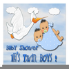 Twin Baby Shower Clipart Image