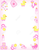 Baby Rattle Border Clipart Image