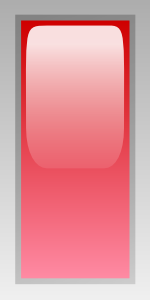 Led Rectangular V (red) Clip Art