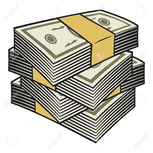 stack of cash clipart