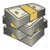 Clipart Money Stack Image
