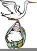 Baby Girl Birth Clipart Image
