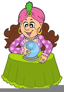 Fortune Teller With Crystal Ball Clipart Free Images At Clker