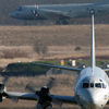 Two P-3 Orion Aircraft Taxi On The Tarmac. Image