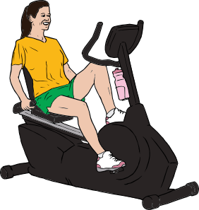 On Exercise Bike Clip Art On Exercise Bike Clip Art