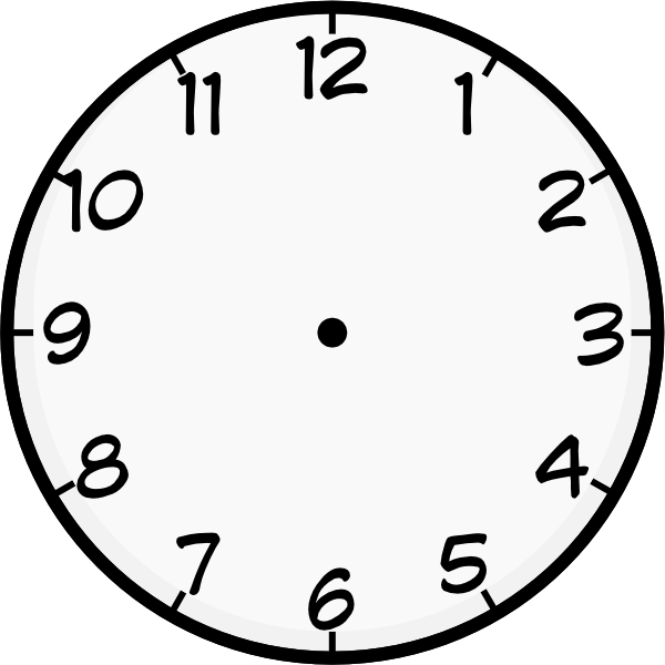 clip art blank clock face - photo #15