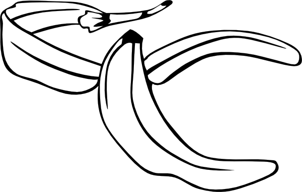 Banana Peel Outline banana peel outline clip at clker vector clip royalty free domain Banana Peel Outline banana peel outline clip at clker vector clip royalty free domain