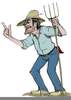 Angry Farmer Clipart Image