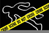 Crime Scene Body Outline Clipart Image