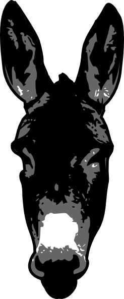 Donkey Head Clip Art at Clker.com - vector clip art online, royalty