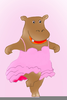 Dancing Hippo Clipart Image