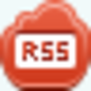 Free Red Cloud Rss Button Image