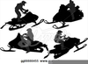 Polaris Snowmobile Clipart Image